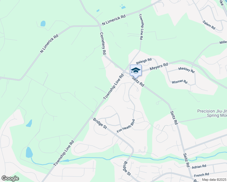 map of restaurants, bars, coffee shops, grocery stores, and more near 334 Fell Lane in Schwenksville