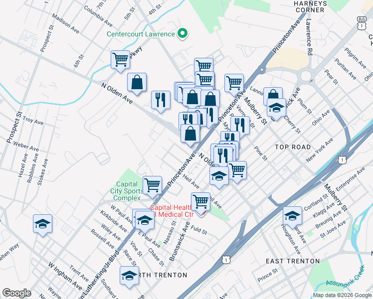 1422 North Olden Avenue, Trenton NJ Walk Score
