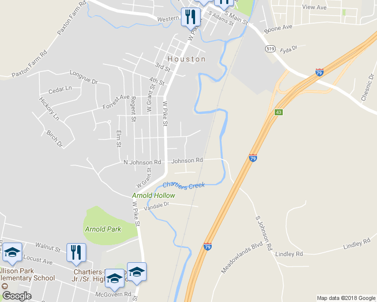 map of restaurants, bars, coffee shops, grocery stores, and more near 128 Indiana Avenue in Houston