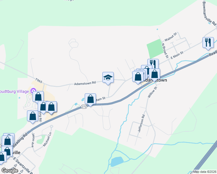 map of restaurants, bars, coffee shops, grocery stores, and more near 256 West Main Street in Denver