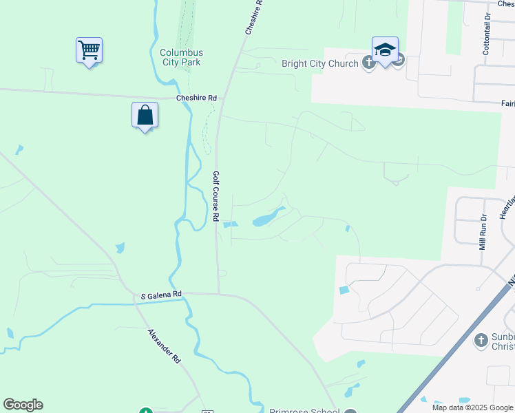 map of restaurants, bars, coffee shops, grocery stores, and more near 1254 Portrush Drive in Sunbury