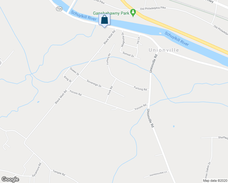 map of restaurants, bars, coffee shops, grocery stores, and more near 44 Sovereign Drive in Douglassville