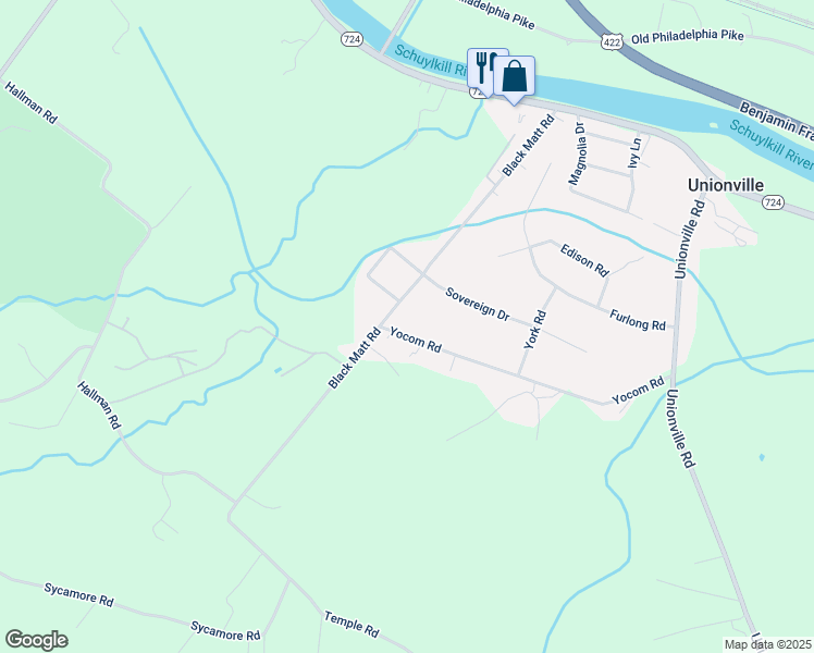 map of restaurants, bars, coffee shops, grocery stores, and more near 110 Yocom Road in Douglassville