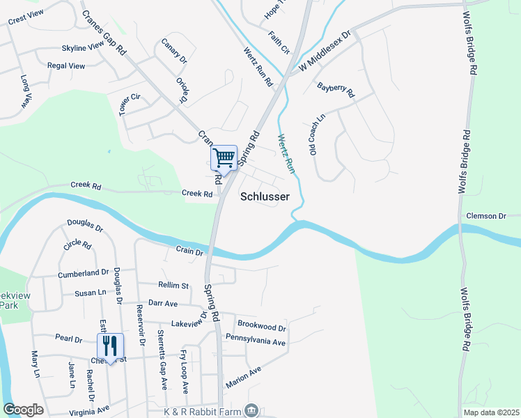 map of restaurants, bars, coffee shops, grocery stores, and more near 83 Partridge Circle in Carlisle