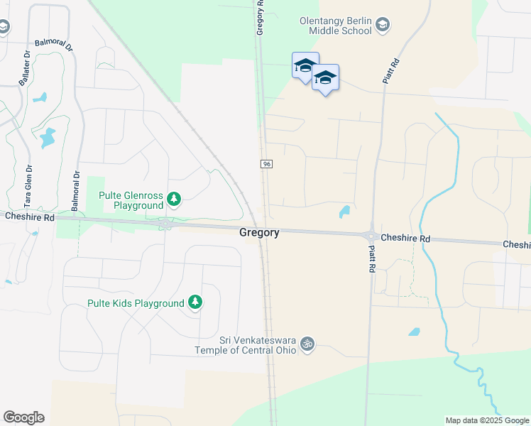 map of restaurants, bars, coffee shops, grocery stores, and more near 2226 Cheshire Road in Delaware
