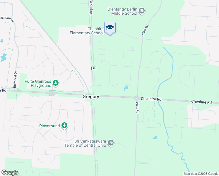 map of restaurants, bars, coffee shops, grocery stores, and more near 2409 Cheshire Road in Delaware