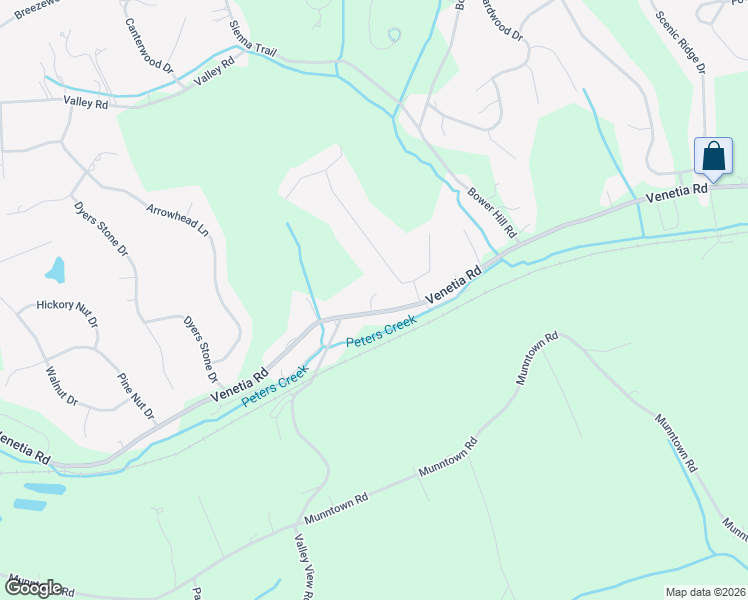 map of restaurants, bars, coffee shops, grocery stores, and more near 23 Blair Road in Eighty Four