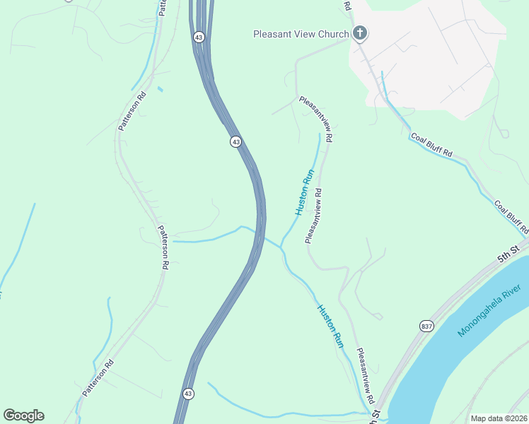 map of restaurants, bars, coffee shops, grocery stores, and more near Mon-Fayette Expressway in Finleyville