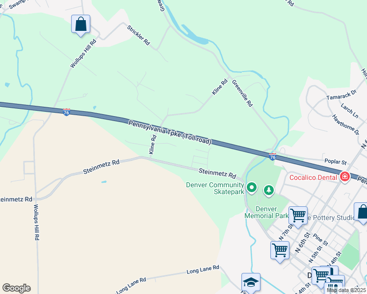 map of restaurants, bars, coffee shops, grocery stores, and more near 30 Bridle Path Way in Stevens