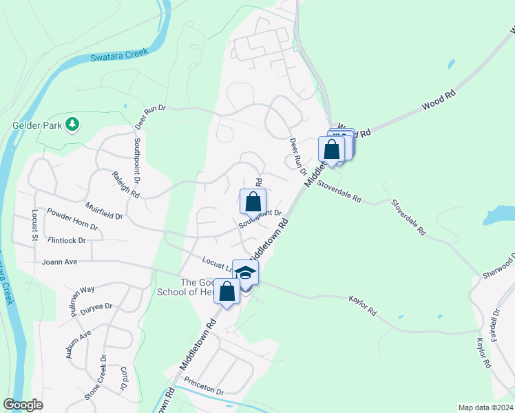 map of restaurants, bars, coffee shops, grocery stores, and more near 2017 A Raleigh Road in Hummelstown