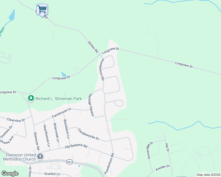 map of restaurants, bars, coffee shops, grocery stores, and more near 1315 Pheasant Run Road in Middletown