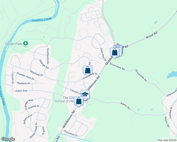 map of restaurants, bars, coffee shops, grocery stores, and more near 2017A Raleigh Road in Hummelstown