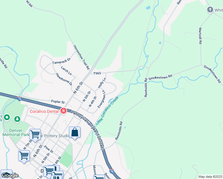 map of restaurants, bars, coffee shops, grocery stores, and more near 914 Sycamore Dr in Denver