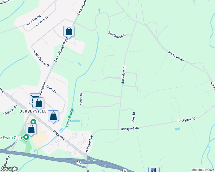 map of restaurants, bars, coffee shops, grocery stores, and more near 3 Snowmass Court in Freehold
