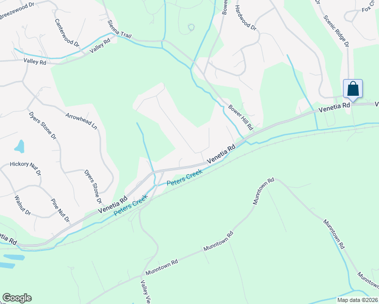 map of restaurants, bars, coffee shops, grocery stores, and more near 23 Blair Road in Eighty Four