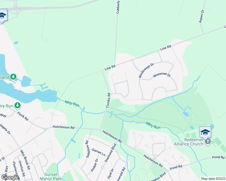map of restaurants, bars, coffee shops, grocery stores, and more near 1 Stillwell Court in Trenton