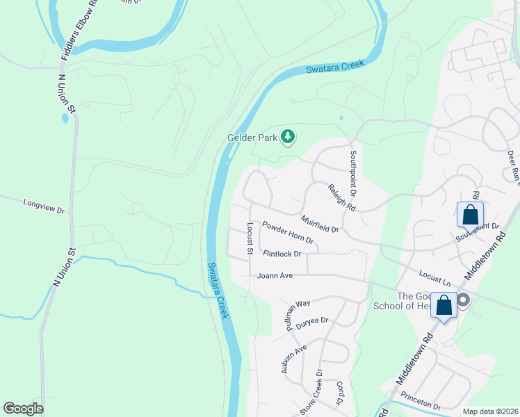map of restaurants, bars, coffee shops, grocery stores, and more near 605 Locust Street in Hummelstown