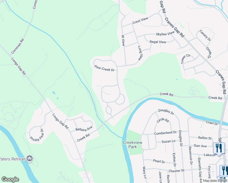 map of restaurants, bars, coffee shops, grocery stores, and more near 35 Stony Creek Court in Carlisle