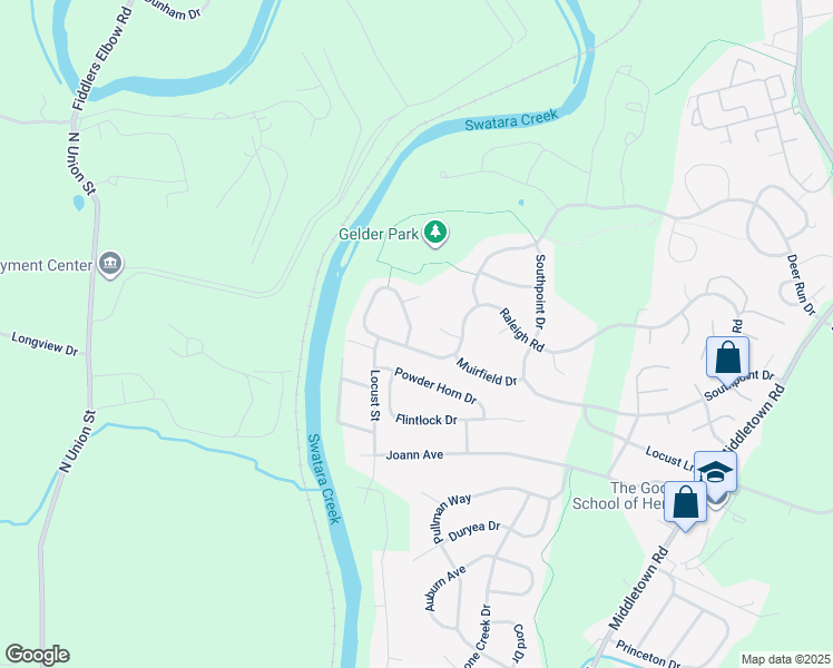 map of restaurants, bars, coffee shops, grocery stores, and more near 2568 Raleigh Road in Hummelstown