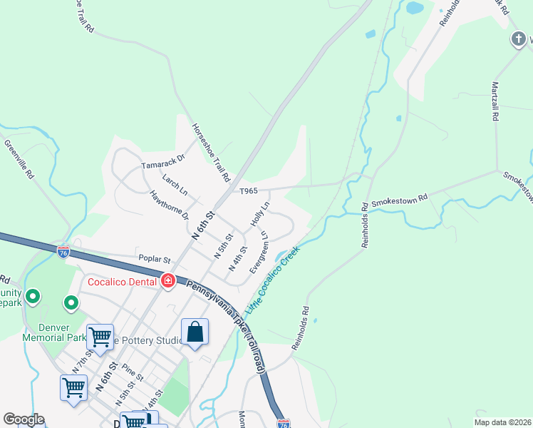 map of restaurants, bars, coffee shops, grocery stores, and more near 1080 Holly Lane in Denver