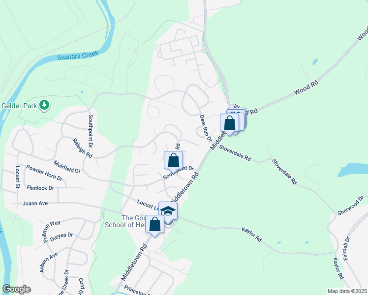 map of restaurants, bars, coffee shops, grocery stores, and more near 2039 Raleigh Road in Hummelstown