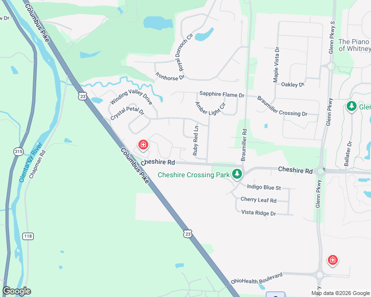 map of restaurants, bars, coffee shops, grocery stores, and more near 130 Sapphire Ice Drive in Delaware