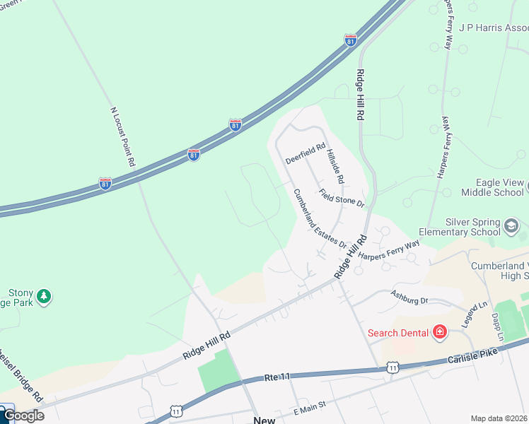 map of restaurants, bars, coffee shops, grocery stores, and more near 19 Cumberland Estates Drive in Mechanicsburg