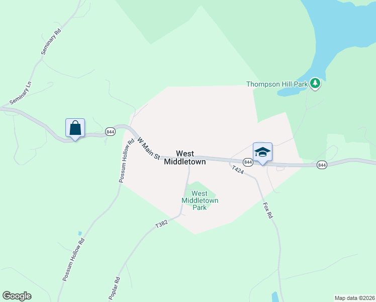 map of restaurants, bars, coffee shops, grocery stores, and more near in West Middletown