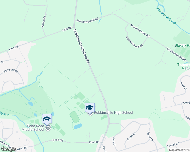 map of restaurants, bars, coffee shops, grocery stores, and more near 192 Robbinsville Edinburg Road in Trenton