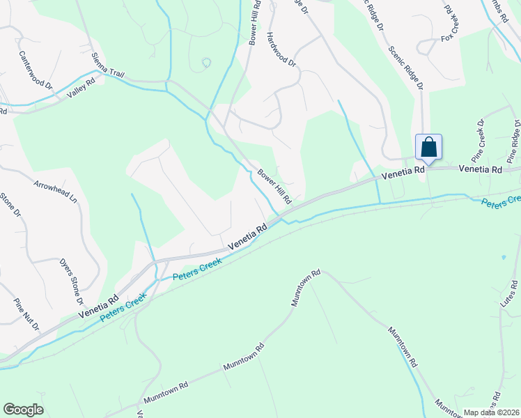 map of restaurants, bars, coffee shops, grocery stores, and more near 199 Fox Trot Drive in Eighty Four