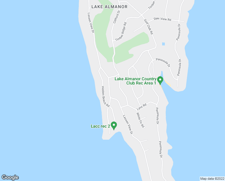 map of restaurants, bars, coffee shops, grocery stores, and more near 1122 Lassen View Dr in Lake Almanor Country Club