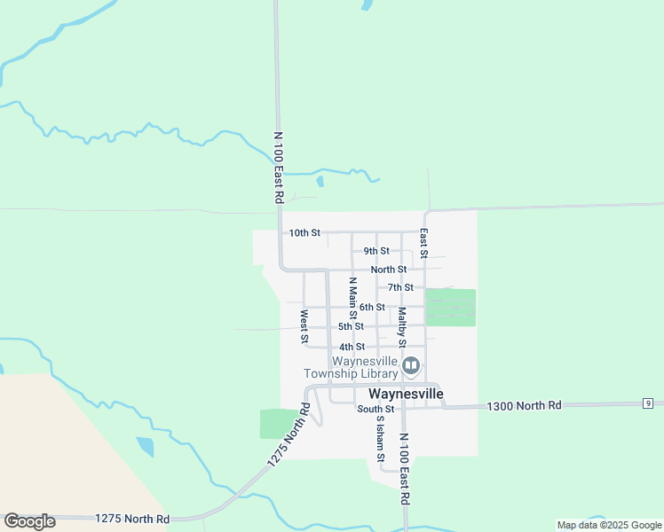 map of restaurants, bars, coffee shops, grocery stores, and more near 109 County Road 17 in Waynesville