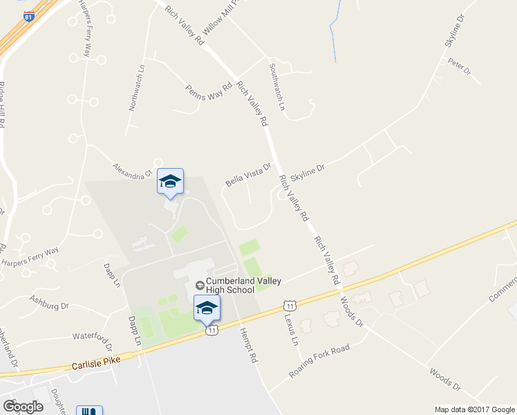 map of restaurants, bars, coffee shops, grocery stores, and more near 90 Bianca Court in Mechanicsburg