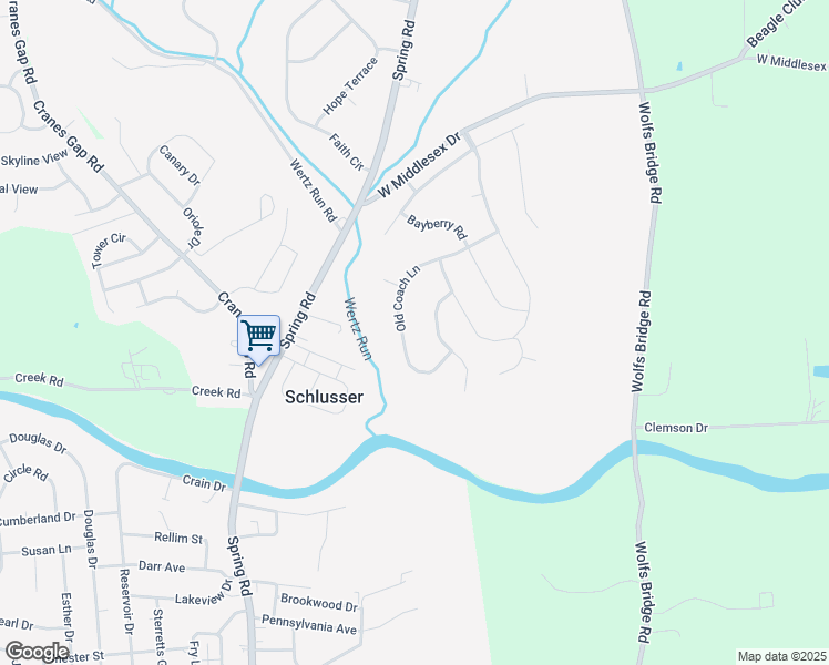 map of restaurants, bars, coffee shops, grocery stores, and more near 26 Old Coach Lane in Carlisle