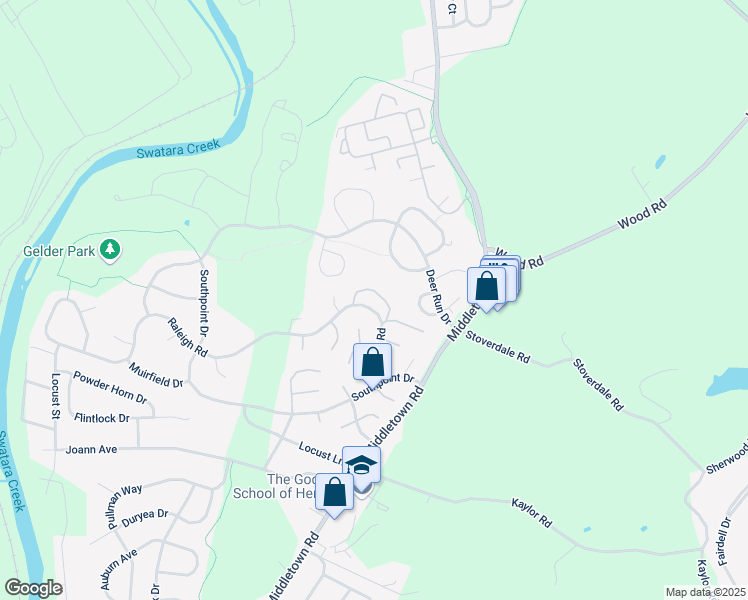 map of restaurants, bars, coffee shops, grocery stores, and more near 2063 B Raleigh Road in Hummelstown