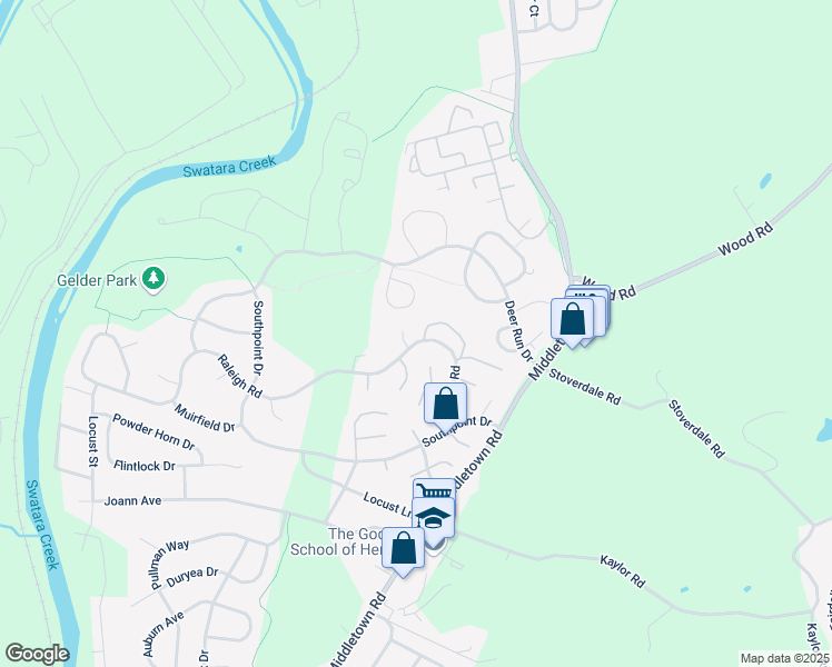 map of restaurants, bars, coffee shops, grocery stores, and more near 2077 Raleigh Road in Hummelstown