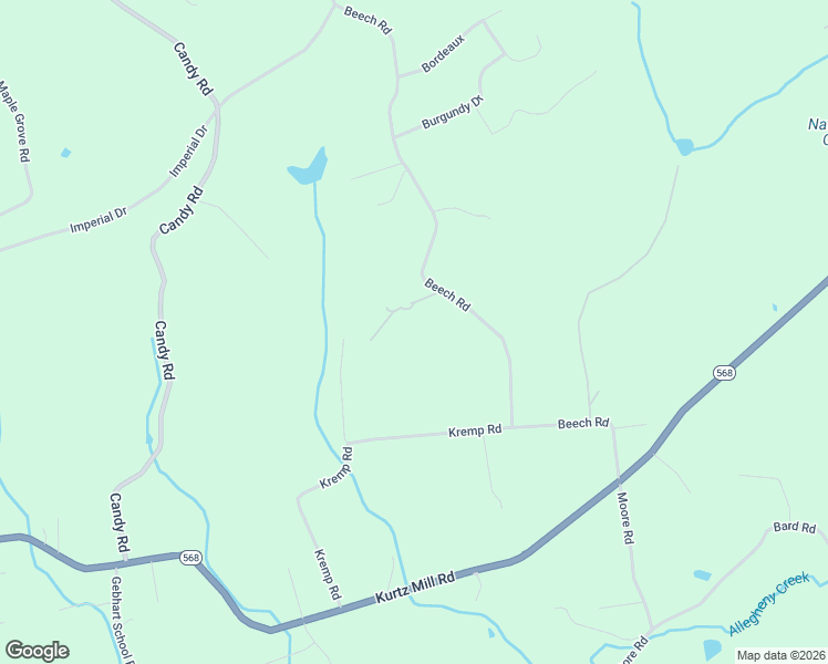 map of restaurants, bars, coffee shops, grocery stores, and more near 247 Beech Road in Mohnton