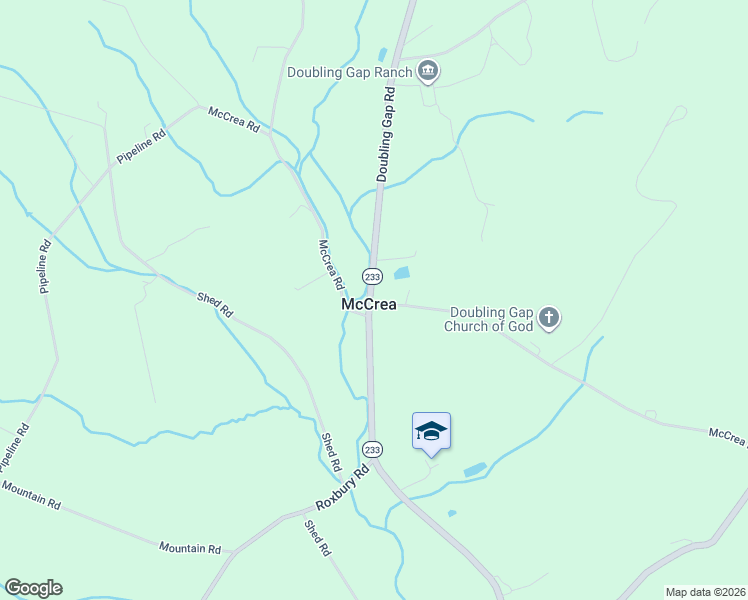 map of restaurants, bars, coffee shops, grocery stores, and more near 6 Mc Crea Road in Newville