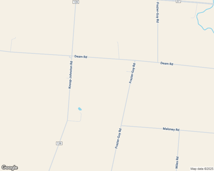 map of restaurants, bars, coffee shops, grocery stores, and more near 3907 Frazier-Guy Road in Sidney
