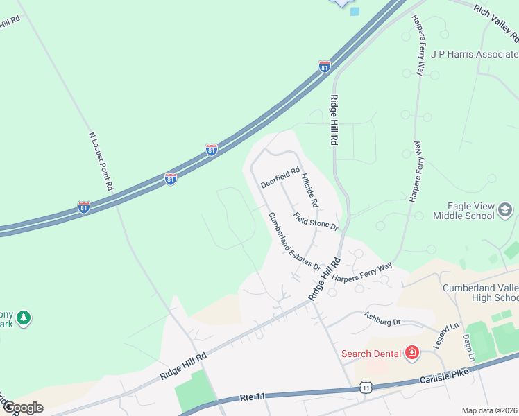 map of restaurants, bars, coffee shops, grocery stores, and more near 27 Cumberland Estates Drive in Mechanicsburg