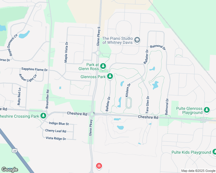 map of restaurants, bars, coffee shops, grocery stores, and more near 935 Ballater Drive in Delaware