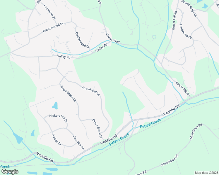 map of restaurants, bars, coffee shops, grocery stores, and more near 21 West Hillcrest Road in Eighty Four