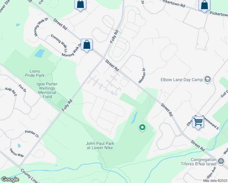map of restaurants, bars, coffee shops, grocery stores, and more near 1405 Kingsbury Court in Warrington