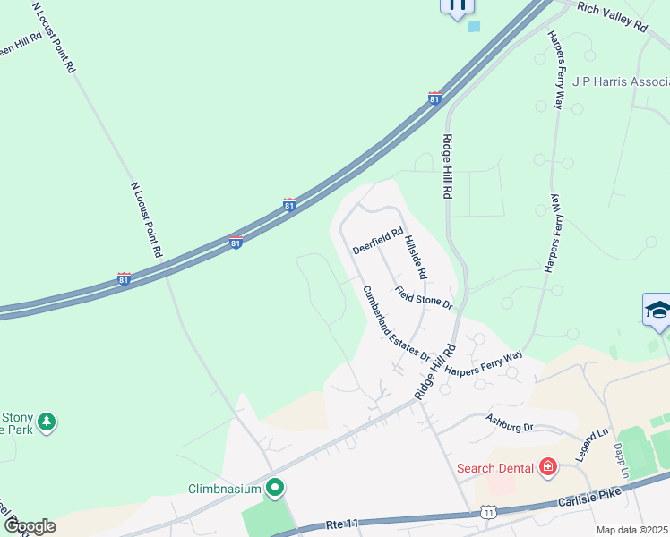 map of restaurants, bars, coffee shops, grocery stores, and more near 63 Silver Circle in Cumberland County