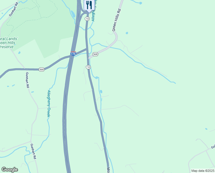 map of restaurants, bars, coffee shops, grocery stores, and more near 16 Englewood Lane in Mohnton