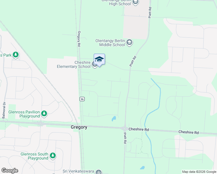 map of restaurants, bars, coffee shops, grocery stores, and more near 2747 Gregory Road in Delaware
