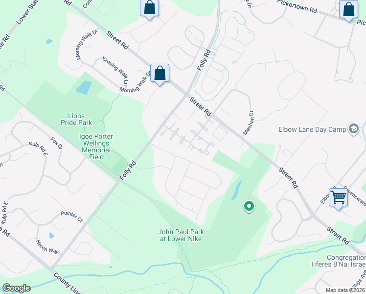map of restaurants, bars, coffee shops, grocery stores, and more near 1603 Highgrove Court in Warrington