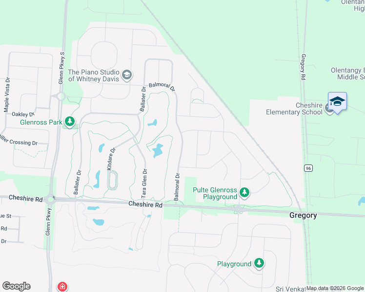 map of restaurants, bars, coffee shops, grocery stores, and more near 1151 Balmoral Drive in Delaware