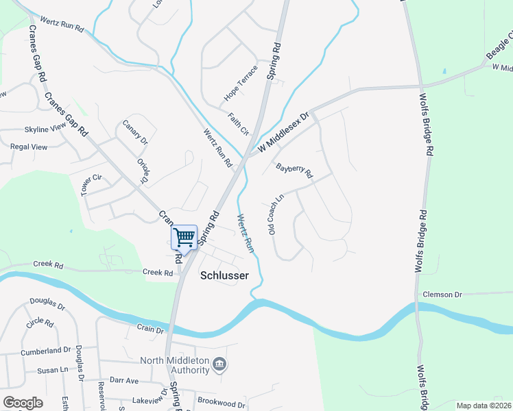 map of restaurants, bars, coffee shops, grocery stores, and more near 6 Rosewood Court in Carlisle