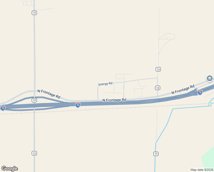 map of restaurants, bars, coffee shops, grocery stores, and more near 100-12748 Energy Rd in Fort Morgan